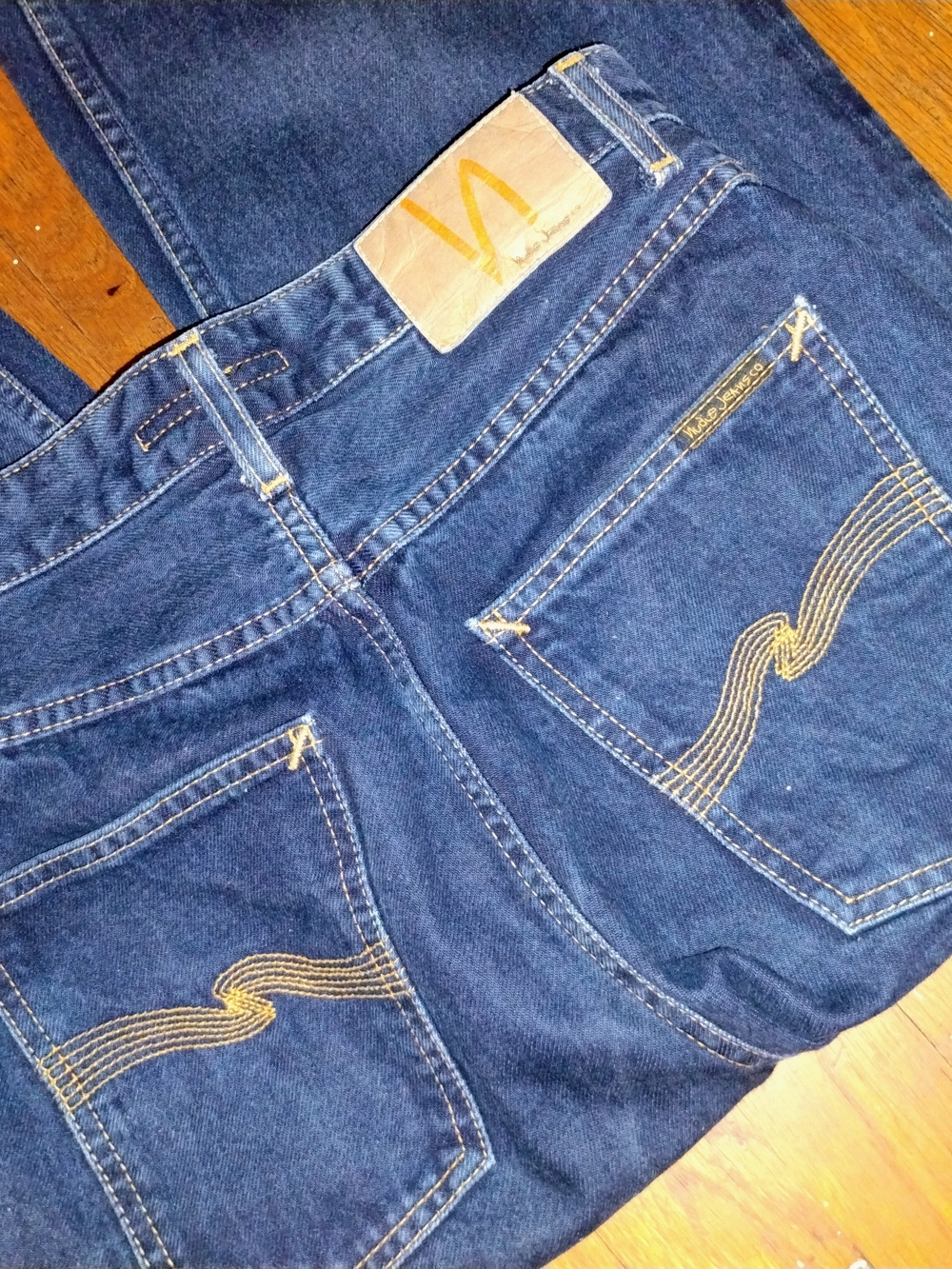 Nudie Clean Eileen Women's Dark Blue Straight/Flare Jeans